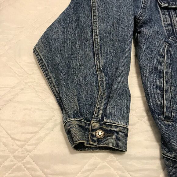 Vtg‎ Bugle Boy The Millennium Series 7M Denim Blue Jean Jacket Coat Mens Large - Picture 3 of 9